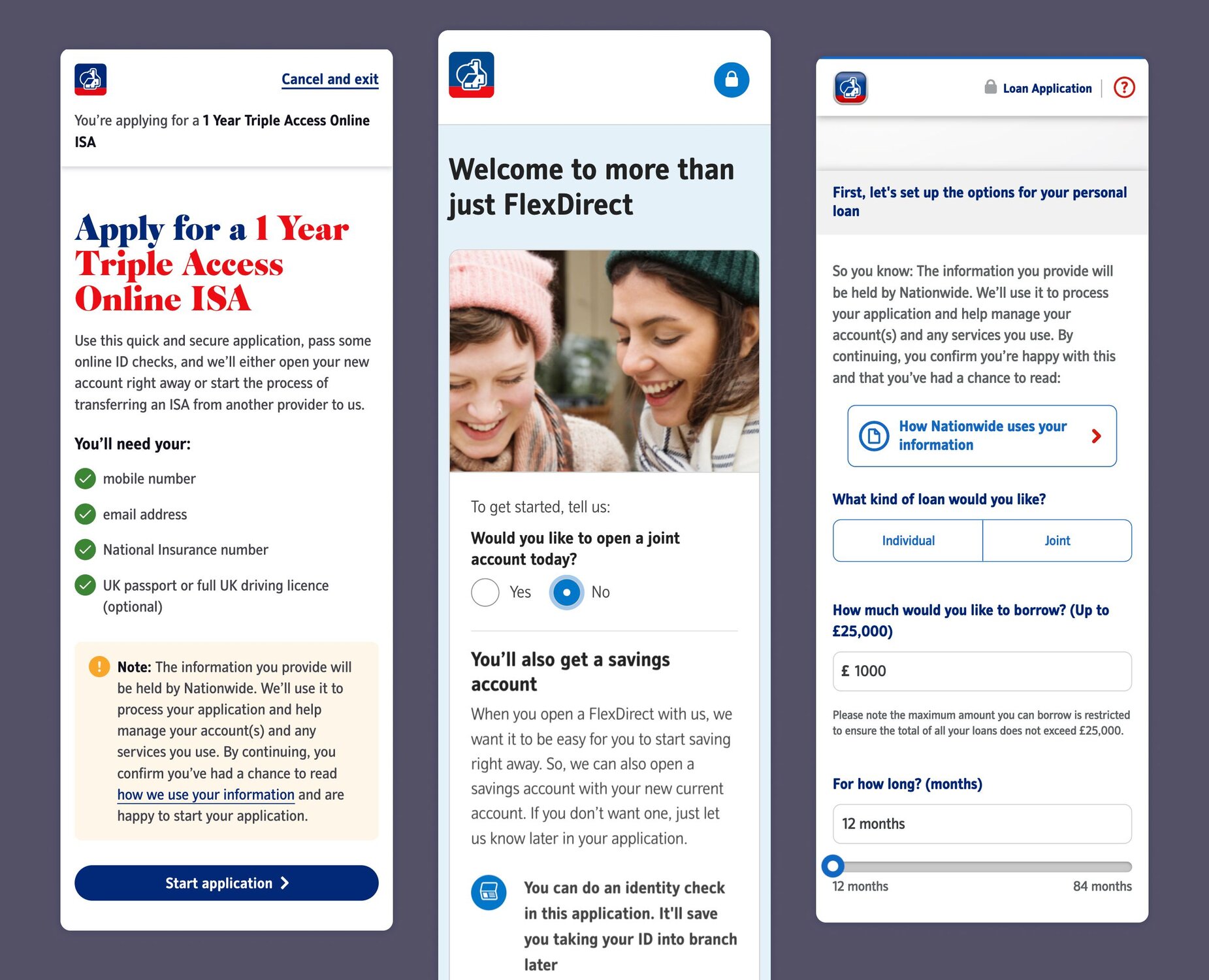 Nationwide applications inconsistency